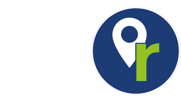Logo de Flexico avec une icône de localisation, représentant la fabrication locale en Europe, illustrant l'engagement de l'entreprise pour réduire les émissions de CO2 et valoriser le travail local.