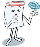 Mascotte Flexico cerveau bleu IA