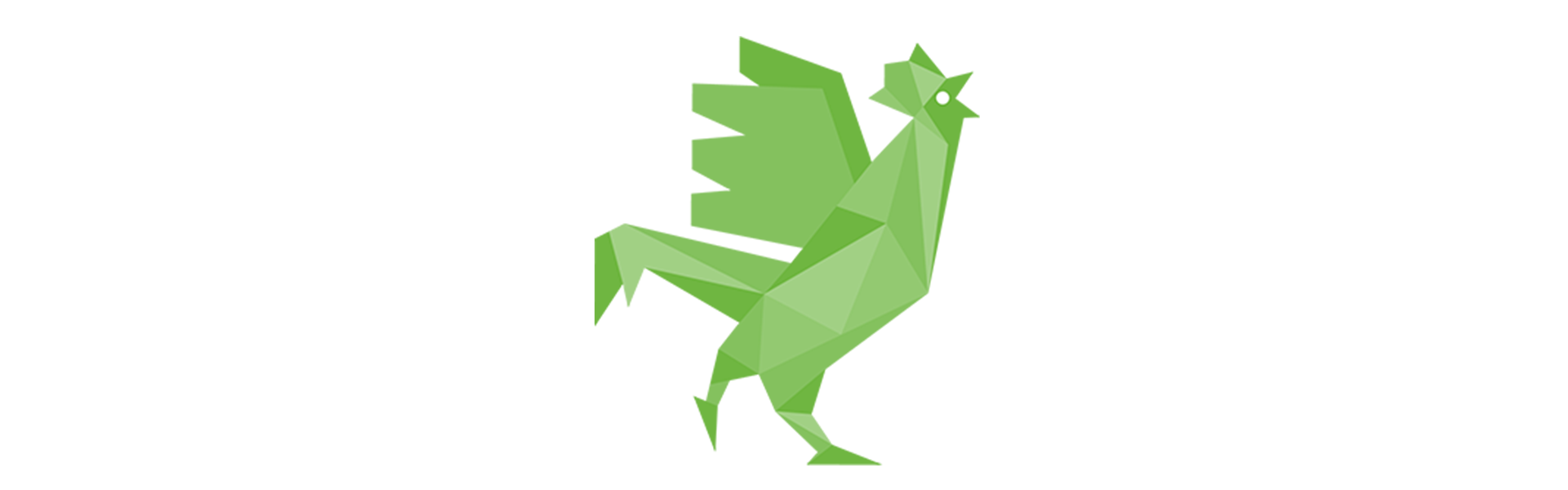 Coq vert le symbole de notre démarche vert un avenir plus vert